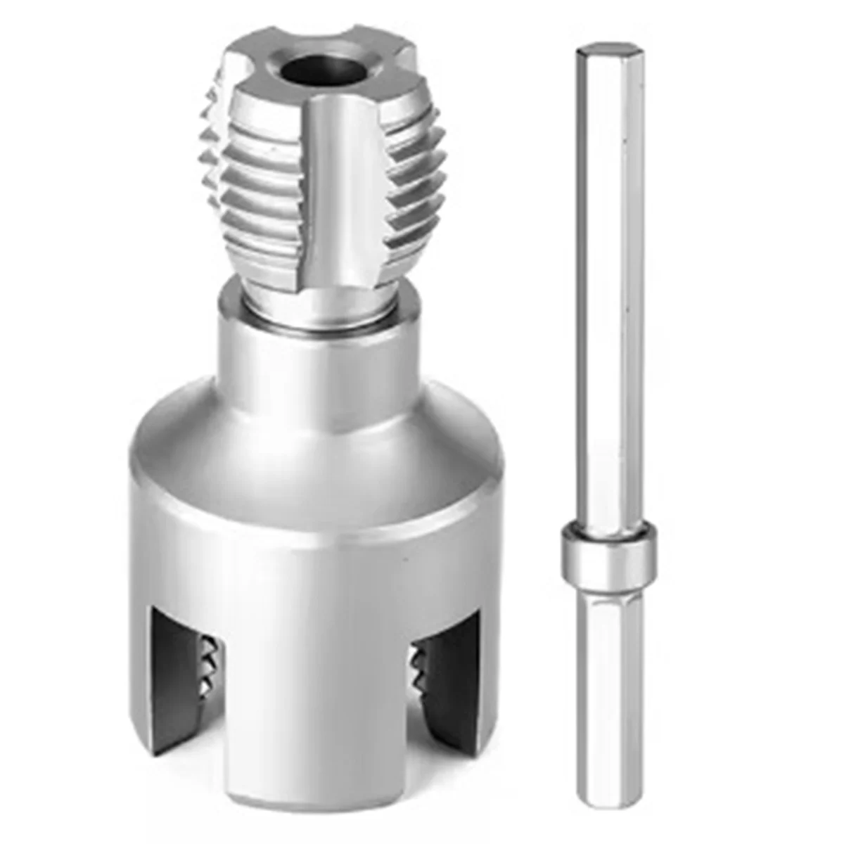 A002 DN15 DN20 Pipe Threading Tool Hex Shank Die Internal External Threads 4 Points Pvc Pipe Threader PPR Water Pipe Opener