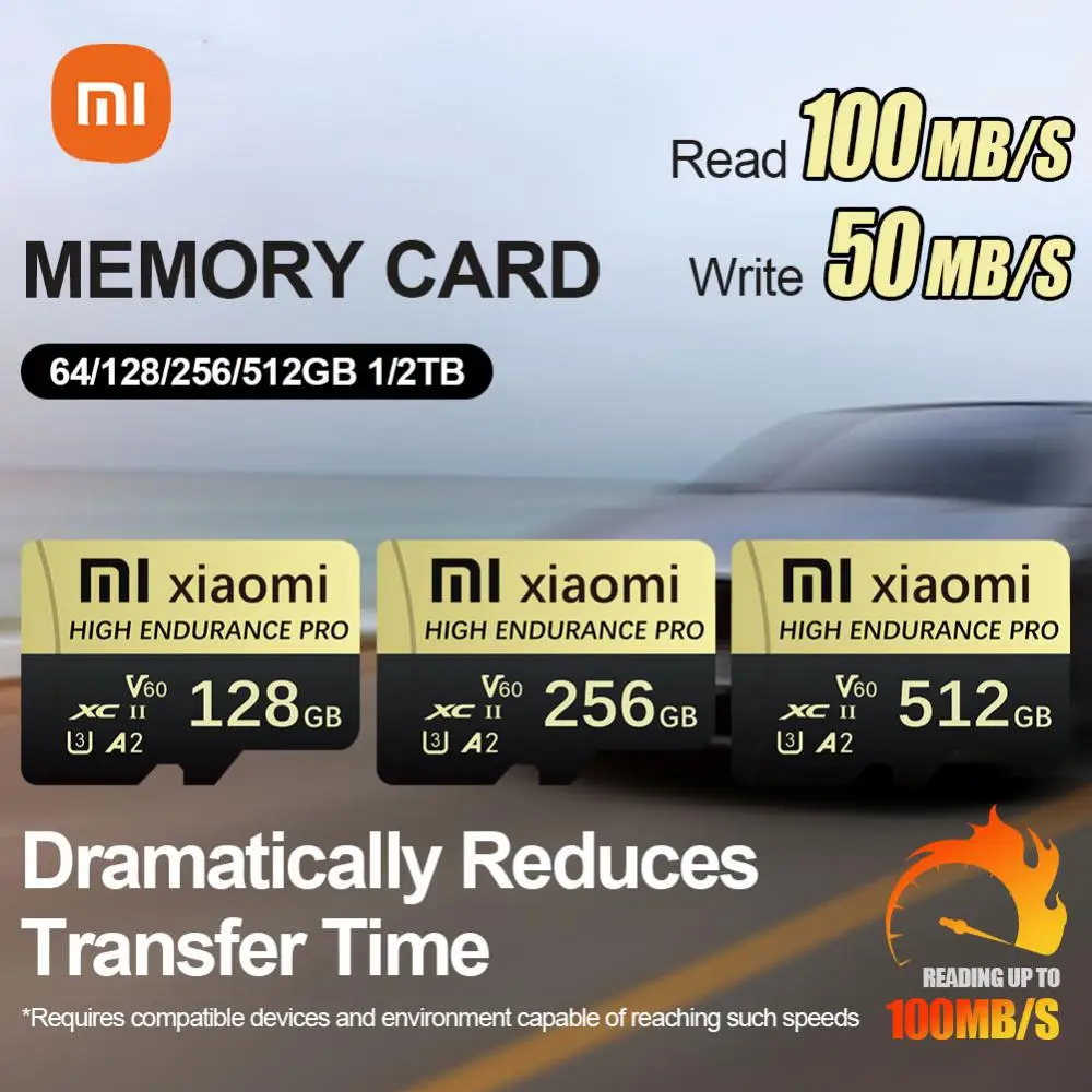 Original xiaomi 1tb cartão de memória sd 128gb 256gb de alta velocidade micro tf cartão sd 2tb 1tb 512gb cartão sd v30 u3 tf cartão para tablet ps4