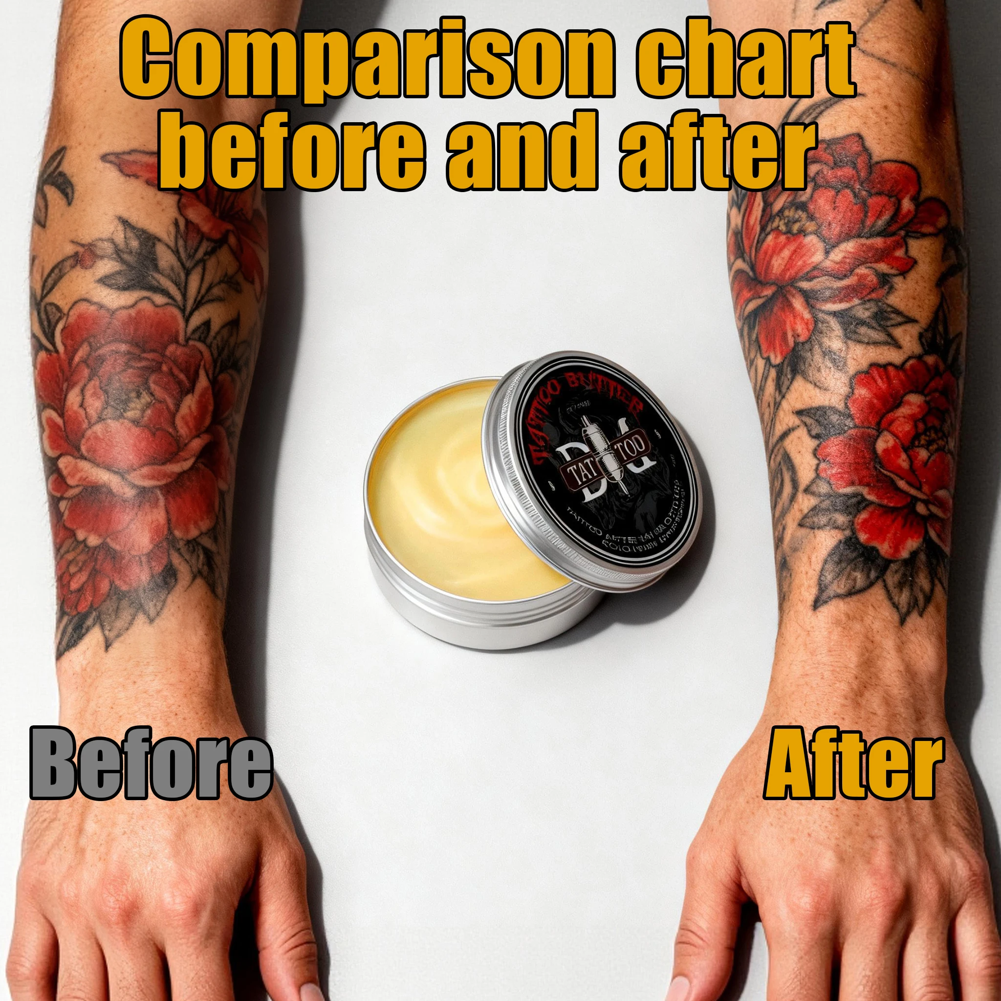 50g DM Tattoo Aftercare Butter Balm Moisturizing Nourishing After Tattooing Brightens Lasting Color Fixation Non-irritating