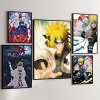 1PC NARUTO Namikaze Minato Poster Movie Sticky Posters Retro Kraft Paper Sticker DIY Room Bar Cafe Aesthetic Art Wall Painting