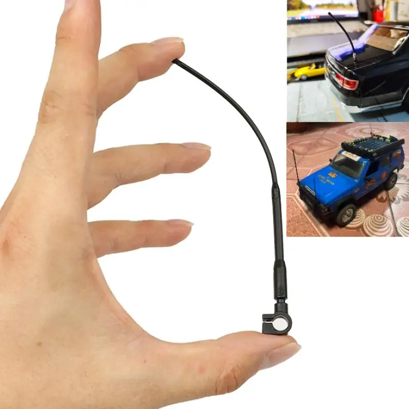 Decoração simulada de poste de antena para MN168, MN-222, MN82, Mn99s, UDR: experiência aprimorada de rastreador de carro RC