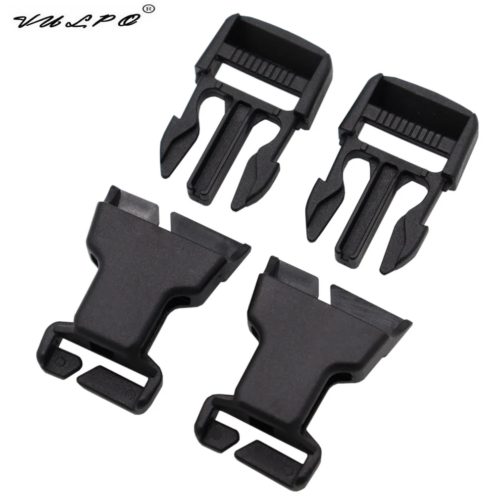 

VULPO 2PCS QASM Buckle Quick Attach Surface Mount MOLLE PALS Webbing Airsoft Hunting Vest Modular Attachment Point Accessories