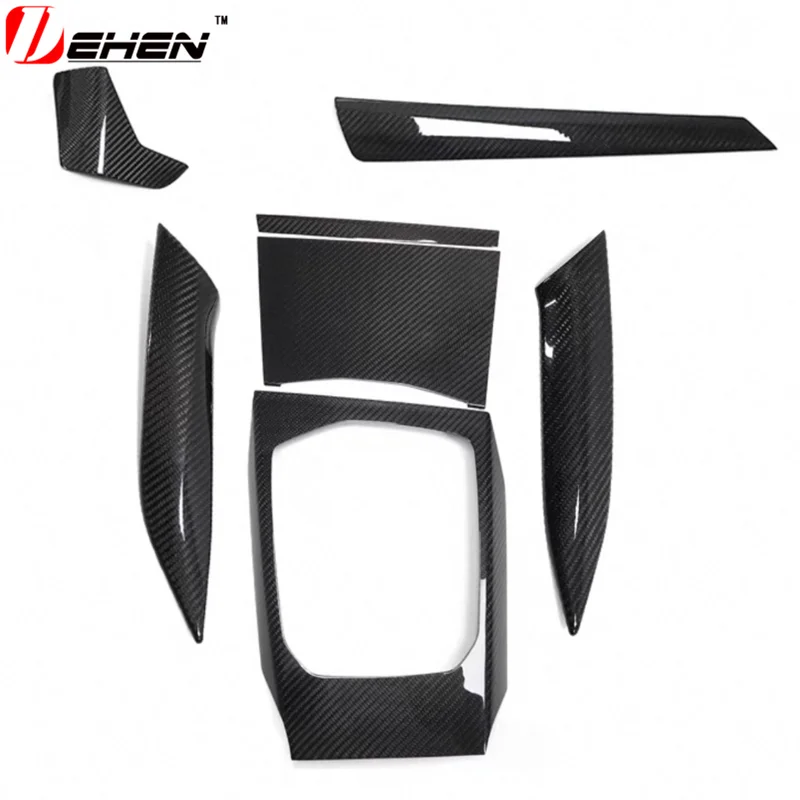 20-26 For BMW M4 G82 M3 G80 G42 M240i M340i Center Console Instrument Air Outlet Panel Dry Carbon Fiber G22 G20 G26 I3 I4