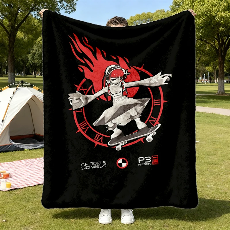 CHIDORI'S SICKNESS - Vintage Style Flannel Blanket