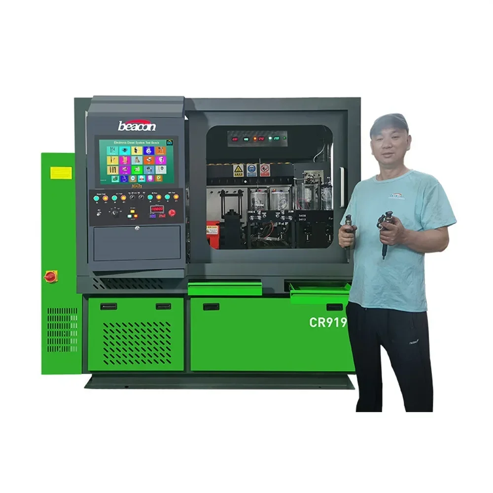 

CR919S CR919 BEACON MACHINE PUMP TEST BENCH COMMON RAIL INJECTOR TEST BENCH WITH EUI HEUI C7 C9 ISX HPI IMA FUNCTION