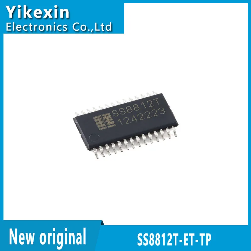 SS8812T-ET-TP HTSSOP-28 رقاقة تشغيل H-bridge أصلية جديدة 36 فولت/1.6A ثنائية القناة