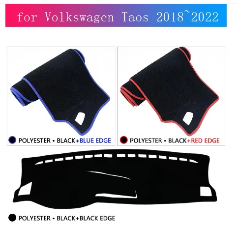 

Dashboard Cover Board Mat Carpet Dashmat For VW Volkswagen Taos 2018~2022 Anti-slip Anti-Sun Pad Sunshade Cushion Protect