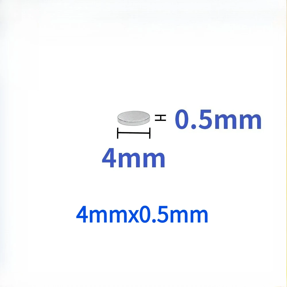 4x0.5mm Mini Small Circular Magnets Strong Magnets 4mmx0.5mm For Home Refrigerators, Offices DIY 4*0.5