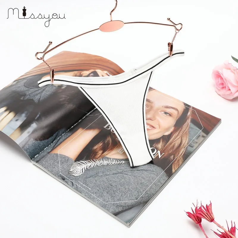 1 Pcs Women's Panties Sexy Cotton Panties Solid Low Waist Seamless Thongs Female Underpants Women Lingerie