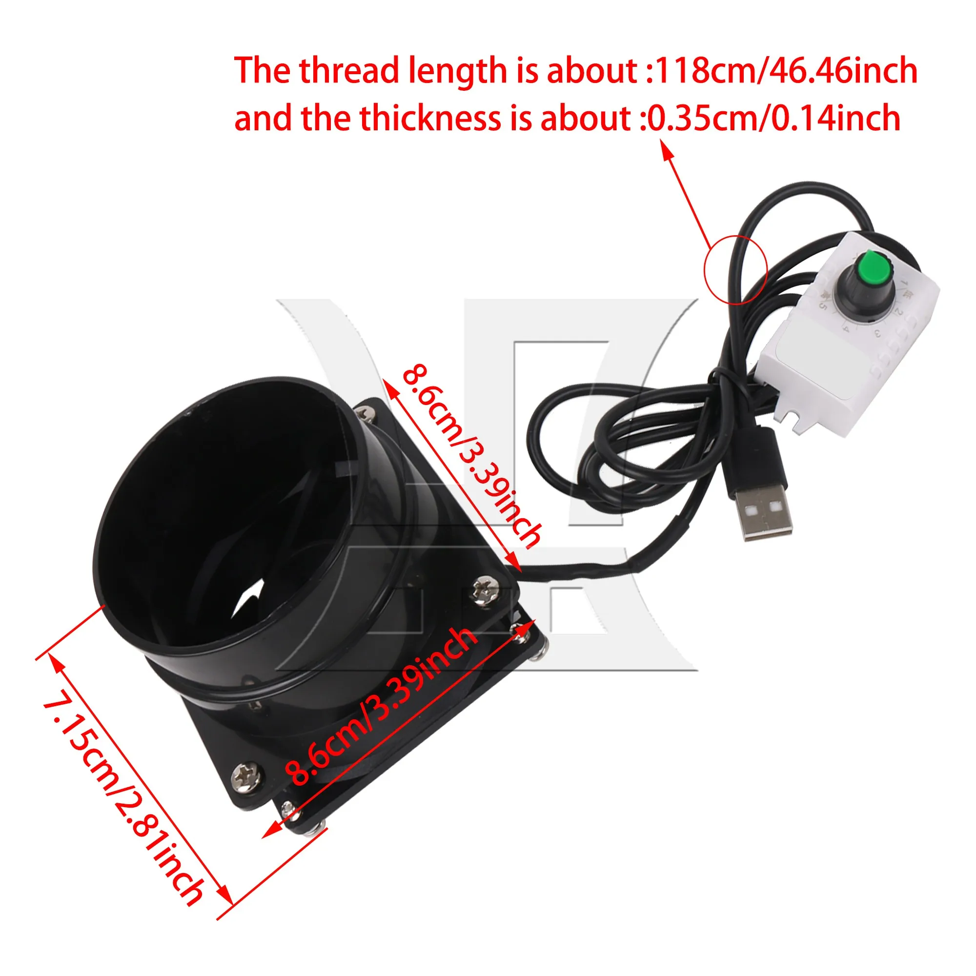 BQLZR Hood Fan, 5V, Usb, Suitable For Rvs