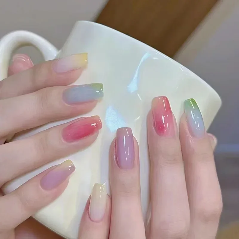 New Nail Art 6 Colors 6ML Summer Ice Cream Nail Dye Solution Creative Nail Pattern DIY Design Dye Solution Women Nail Decoration