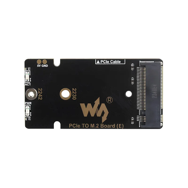 Raspberry Pi 5 PCIE to NVME Adapter Board M.2 2230 2242 SSD Expansion with Cooling Fan High Speed