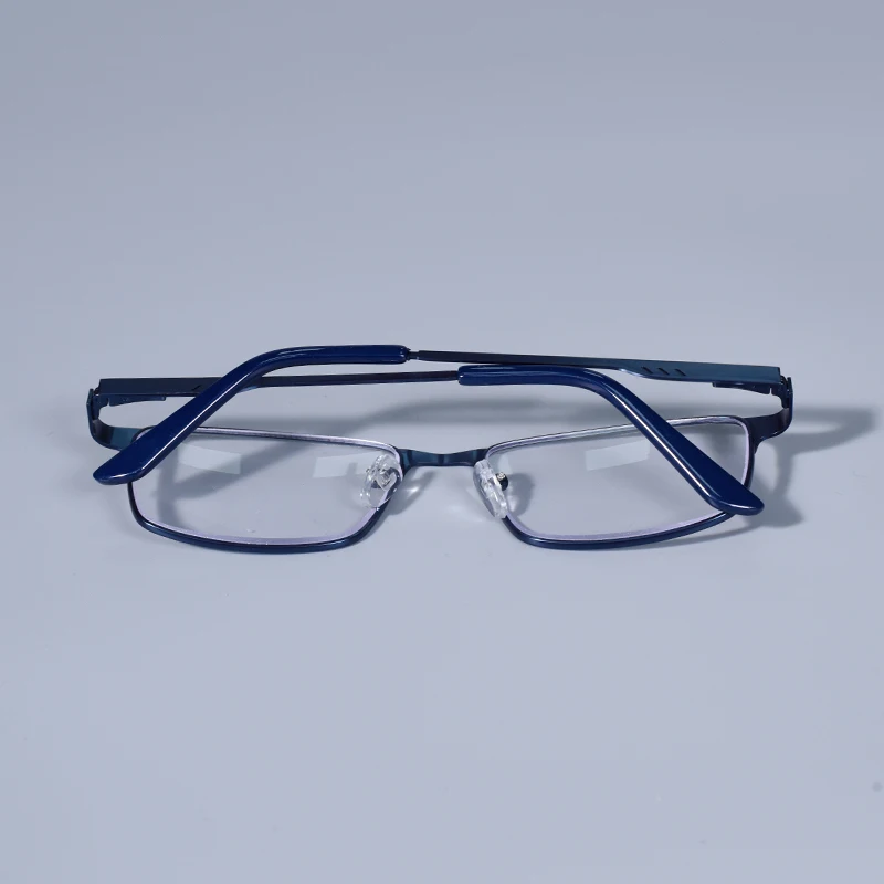 Männer Platz Metall Großen Rahmen Lesen Frühling Scharnier Presbyopie Brille Blau Licht Blockieren Augenschutz Brillen +75 + 125 + 175 + 4 – Detail 14