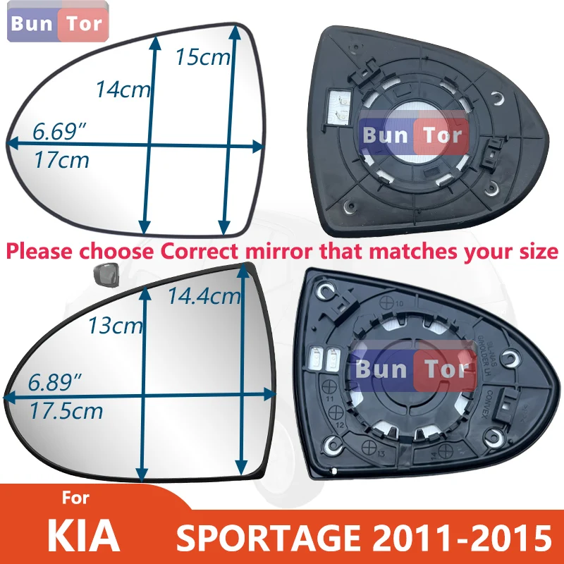 

Левое или правое зеркало заднего вида для KIA SPORTAGE 2011 2012 2013 2014 2015 с подогревом 87611-3W000/боковое зеркало, запасные части