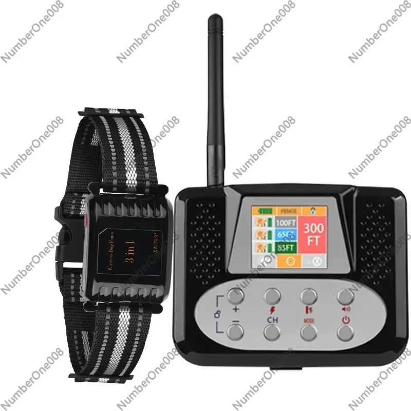 

Wireless Pet Fence System, 3-in-1 Adjustable Dog Containment Training, Rechargeable Collar with Two-Way Detection