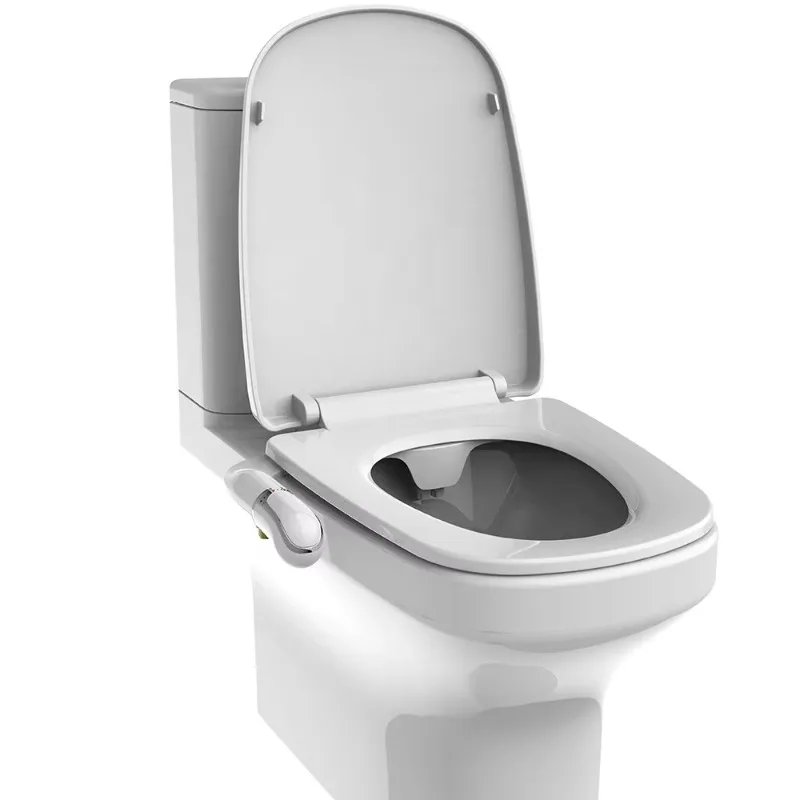 Slim Double Wash Nozzle Toilet Seat Accessories Cheap Non-Electric Mechanical Floor Mount Bidet