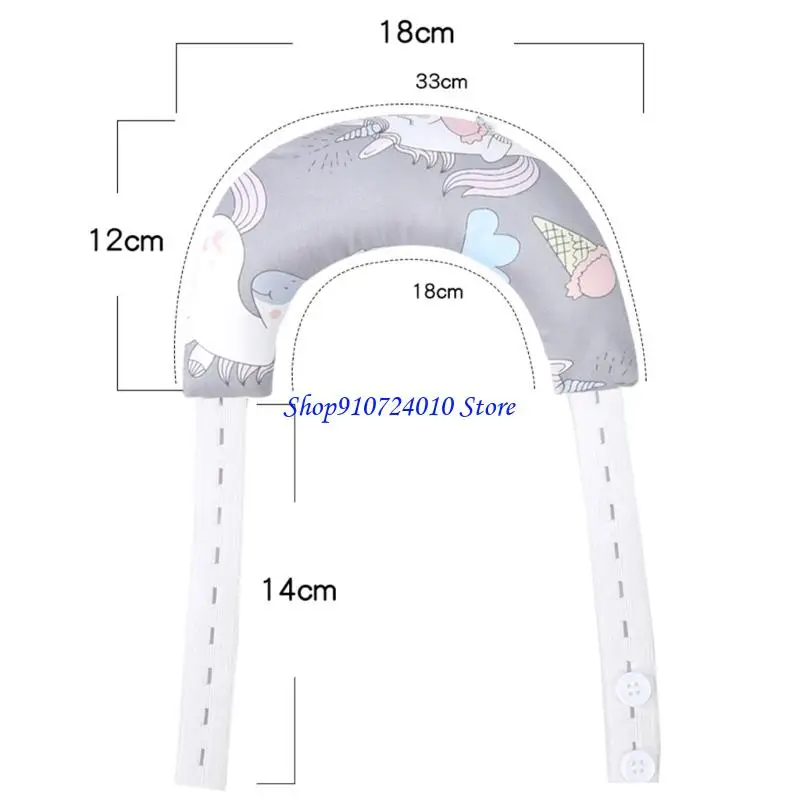 وسادة قطنية قابلة للتنفس 77HD بنمط كرتوني للأطفال حديثي الولادة #6