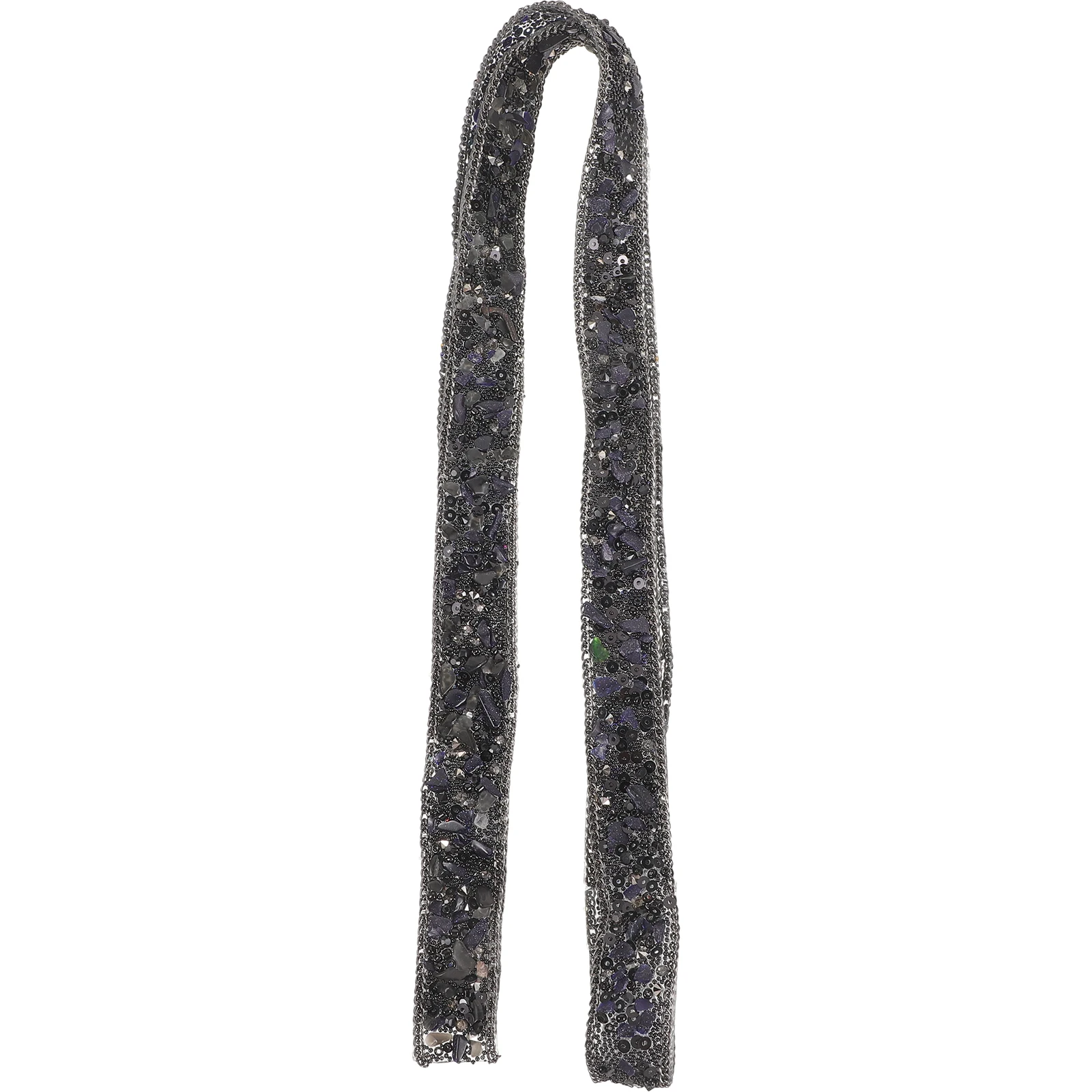 

1Pcs Black Rhinestone Chain Glitter Diamond Ribbon DIY Craft Decor Wedding Bridal Shower Celebration Sparkle Rhinestone Tape