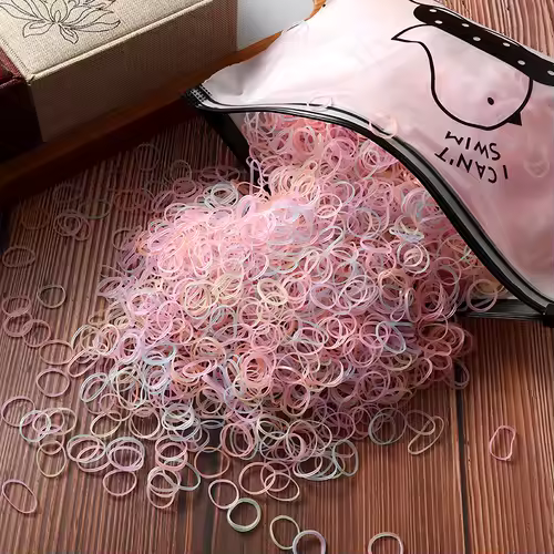 1000/2000pcs Girls Colorful Disposable Rubber Elastic Hair Band Ties Children Ponytail Holder Bands Kid Hair Accessories Leagues - Image 23