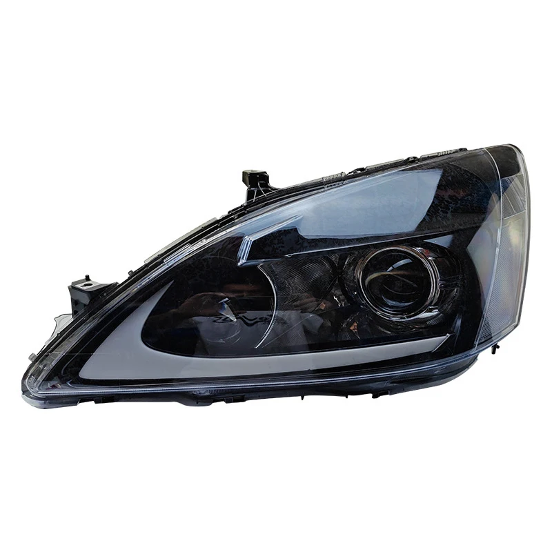 For 2004-2007 Honda 7th Generation Accord Headlight Assembly LED Daytime Running Lights Turn Signal Lights LED Double Lens