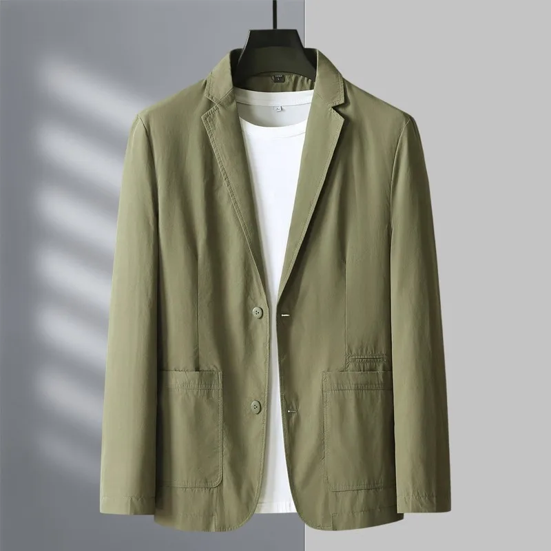 

High-quality men's fashionable, stylish and versatile suits, trendy and casual spring and autumn new pure cotton suits