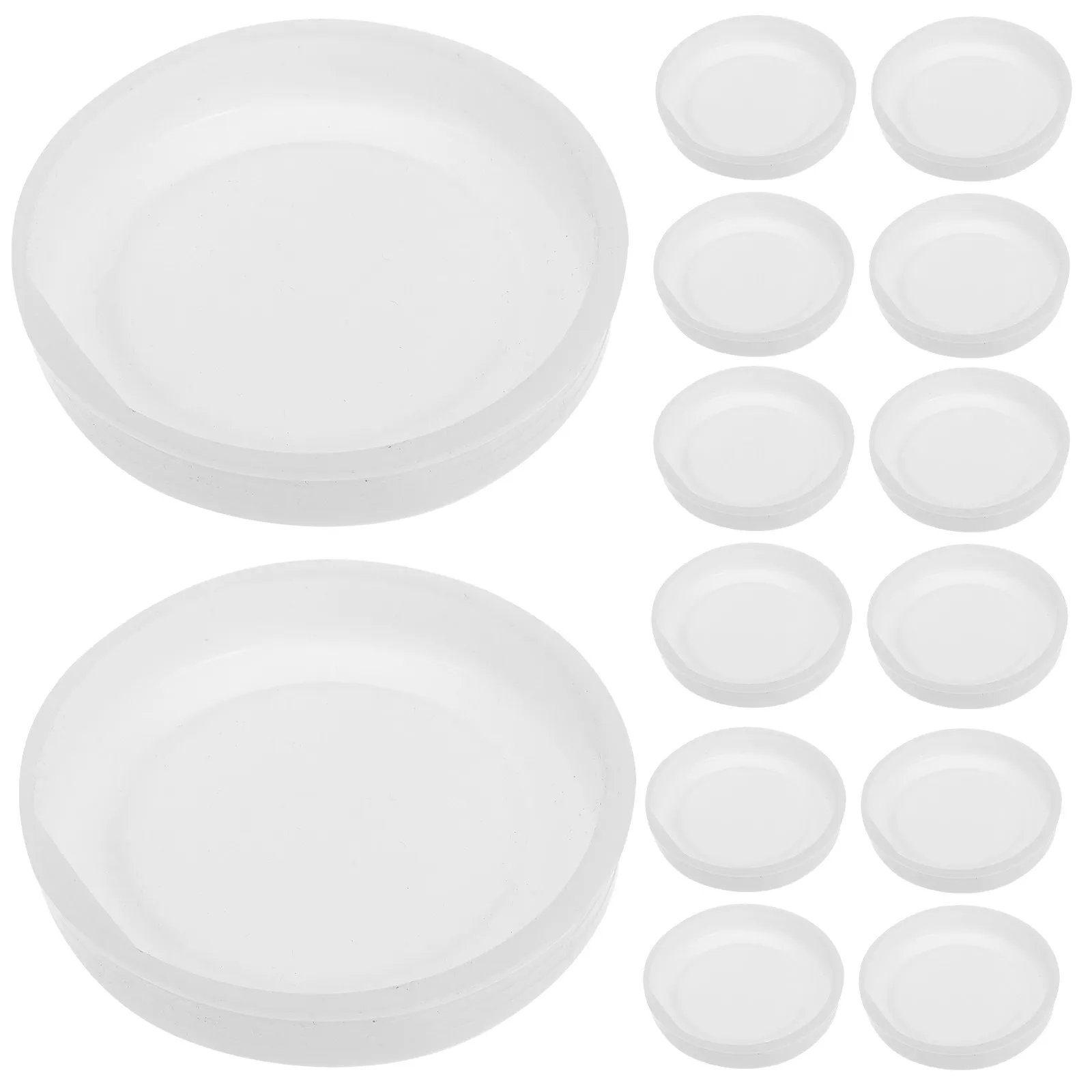 20Pcs Plastic Round End Caps Kraft Shipping Tube Cap Lid for Mailing Tubes Paper Tube Caps Protective Round Plugs view 2