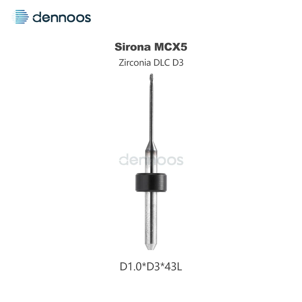 Dental Sirona MCX5 Zirkonoxid-Fräser mit DCG/DC/DLC-Beschichtung, D3-Schaft, 44mm Länge, Sirona Fräser MCX5 Fresa – Detail 10