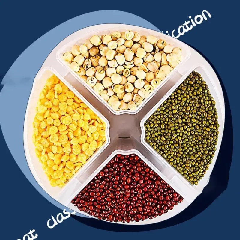 652F Modern Grain Container Clear Visible Pets Foods Storage Kitchen Can