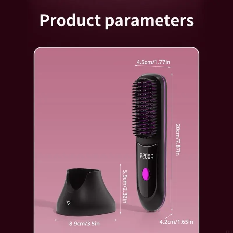 Spazzola con piazzamento wireless u0de cuscinetto a piaciere riscaldate velocemente multifunzionale