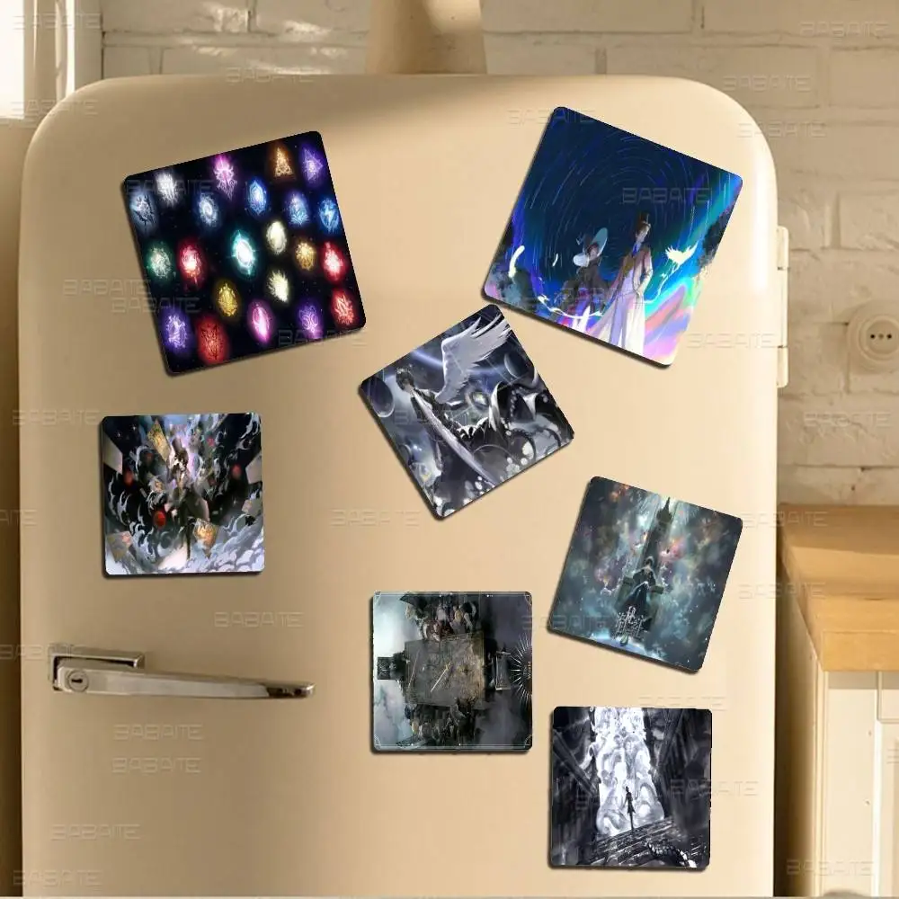 Anime L-Lord Of M-Mysteries Fridge Magnet Creative Square Refrigerator Magnets Picture Kitchen Whiteboard Home Decoration Gifts
