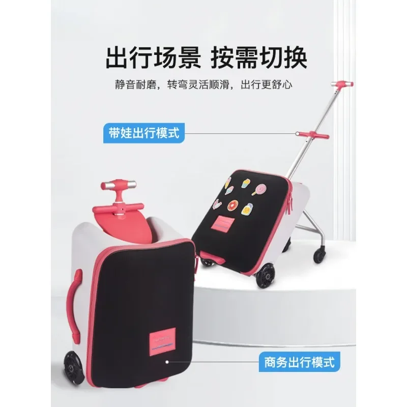 Lazy suitcase, trolley suitcase, baby and child walking artifact can sit