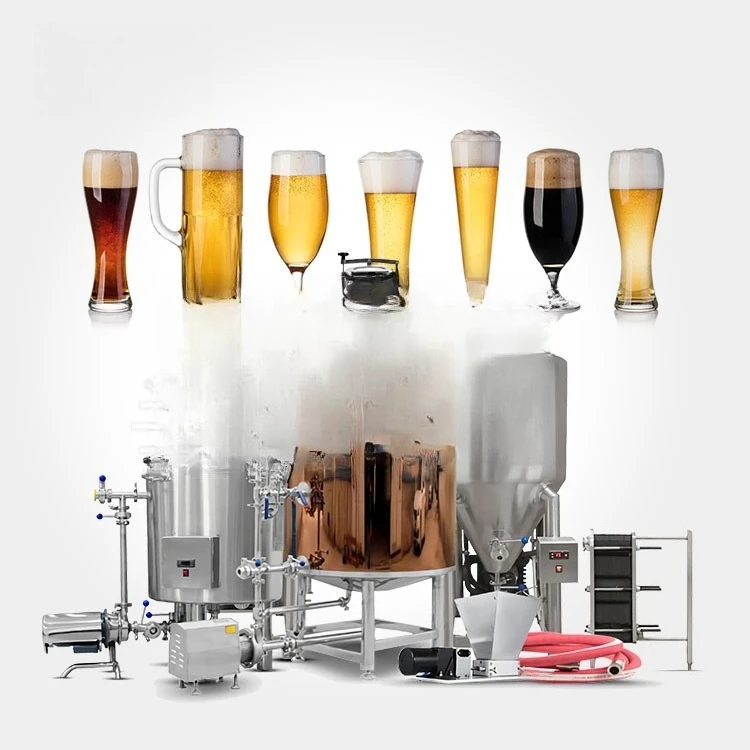 300L 500L Turnkey Beer Brew System Brewery Equipment Fermentation Equipment Manufacture Plant