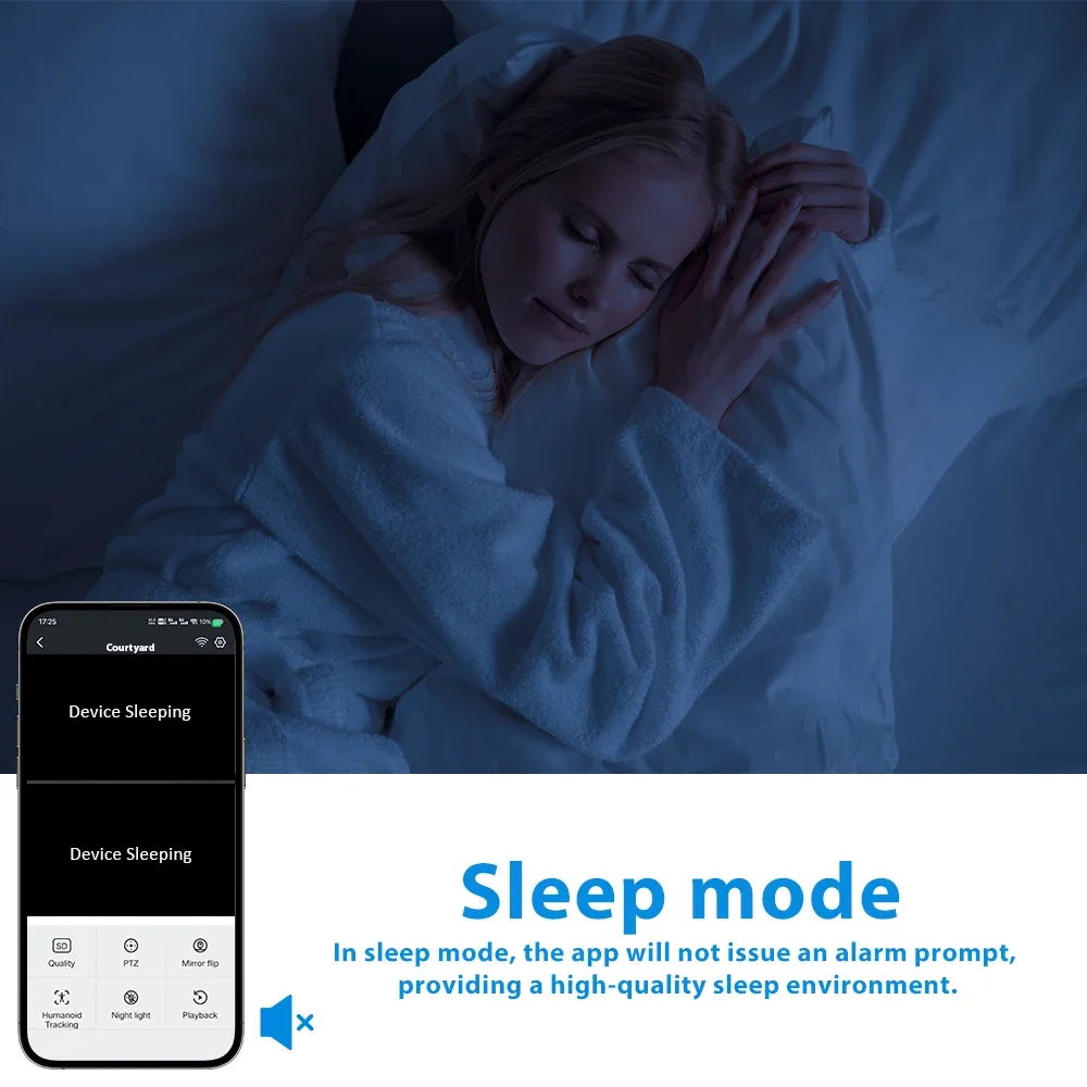 WiFi Surveillance Camera 6K 12MP Outdoor PTZ Three Lens Three Screen CCTV Auto Tracking Camera Security Cameras