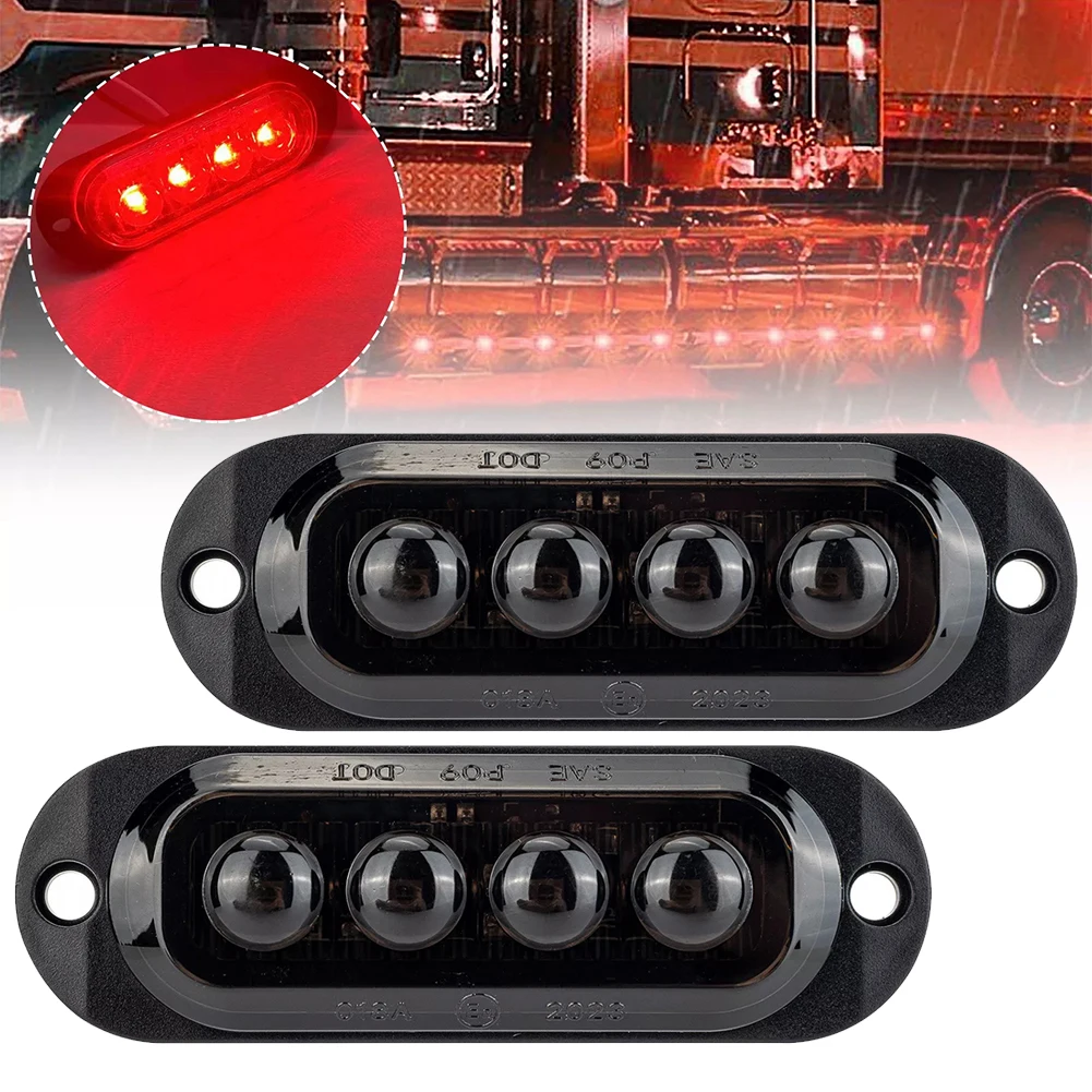 Normal Light Mode Boat Lighting LED Side Marker Lights Boat Trailer Lights ABS Plastic Housing Fully Waterproof