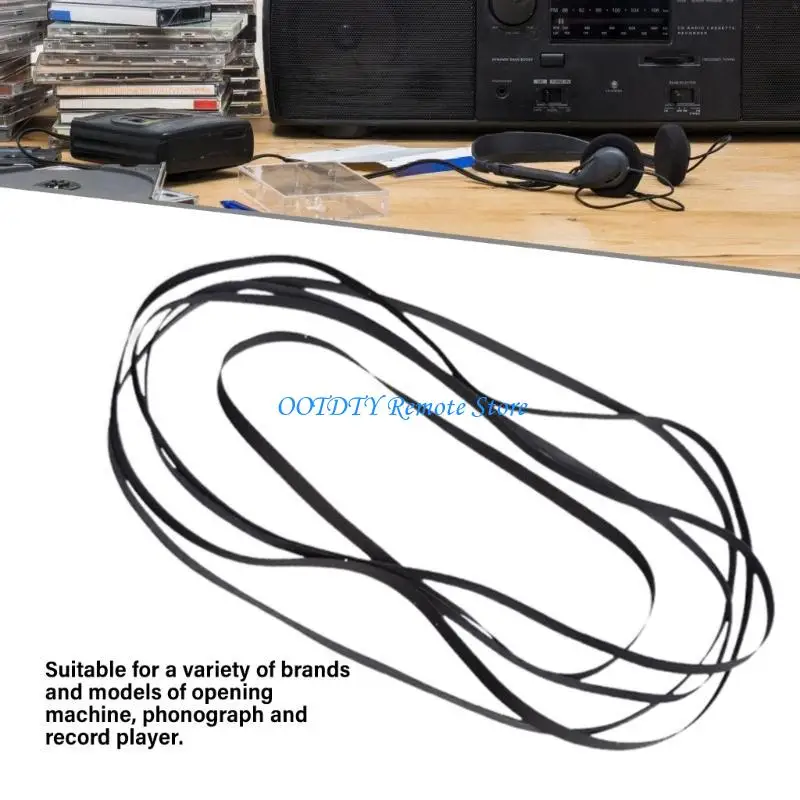 DXAB 11PCS Turntable Drive Belts Replacement For Record Players Rubber Straps