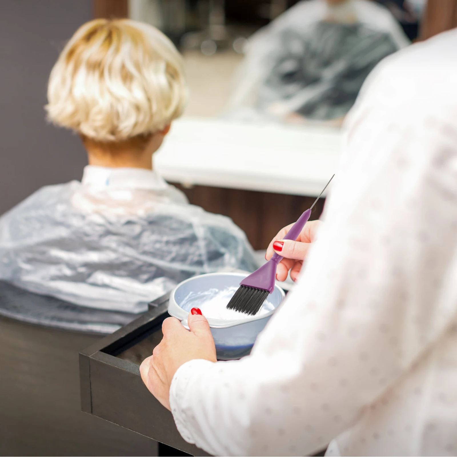 

3 шт., кисть для краски волос, многоразовая моющаяся кисть для окрашивания для профессионального салона, сделай сам, масляная обработка, инструменты для нанесения краски для волос