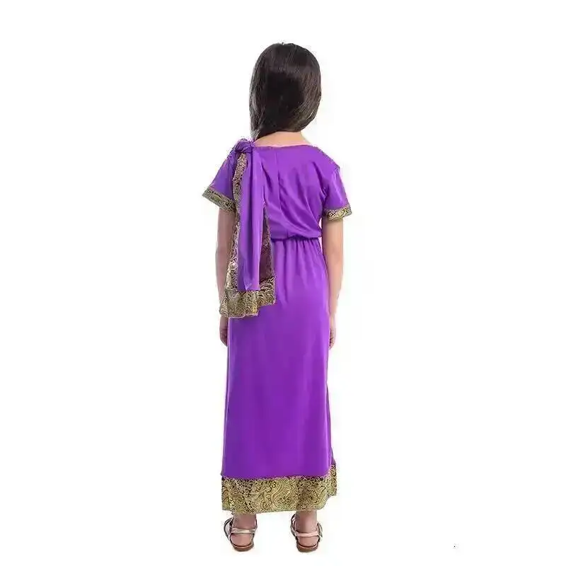 Saree Indian Cosplay Indian Sari Bollywood Princess Masquerade Halloween Party Jumpsuit Clothes For Women