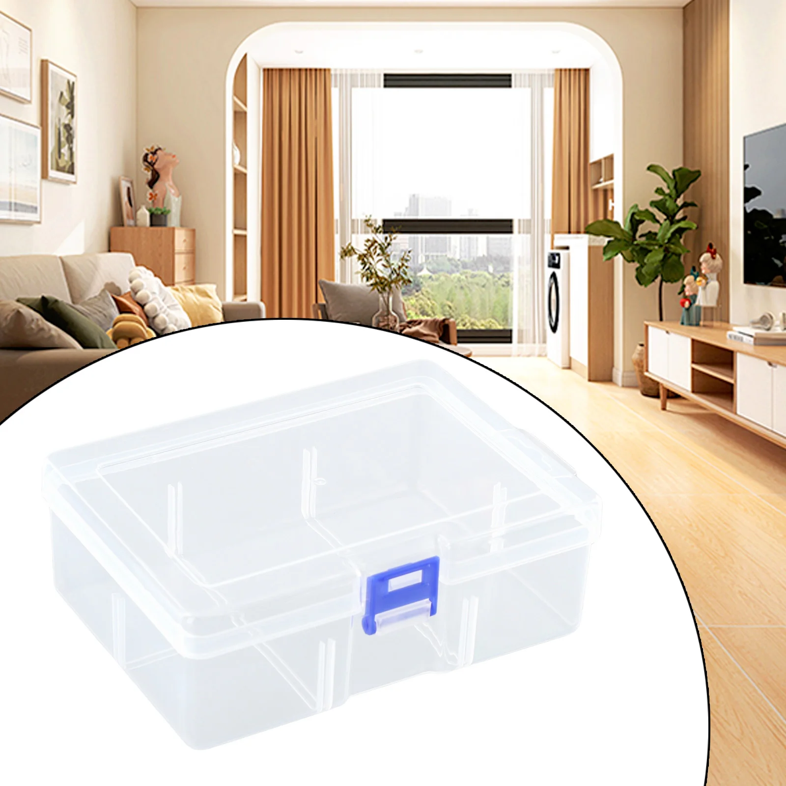 1Pc Large-Capacity Transparent Plastic Storage Box Cosmetics Jewelry  Practical Holder Case Container Organizer