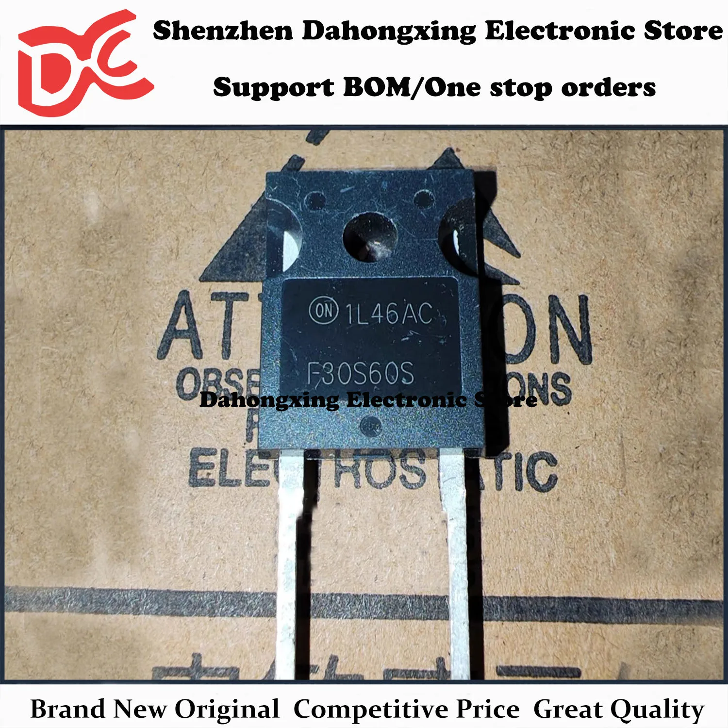 

New Original 10Pcs FFH30S60S F30S60S FFP30S60STU TO-247 TO-220 30A 600V Fast Recovery Diode Great Quality
