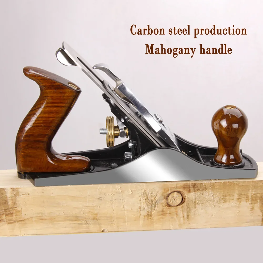 Bench Plane Adjustable Wood Hand Planer Woodworking Iron Jack Plane European Planer W/ 2-Inch Blade