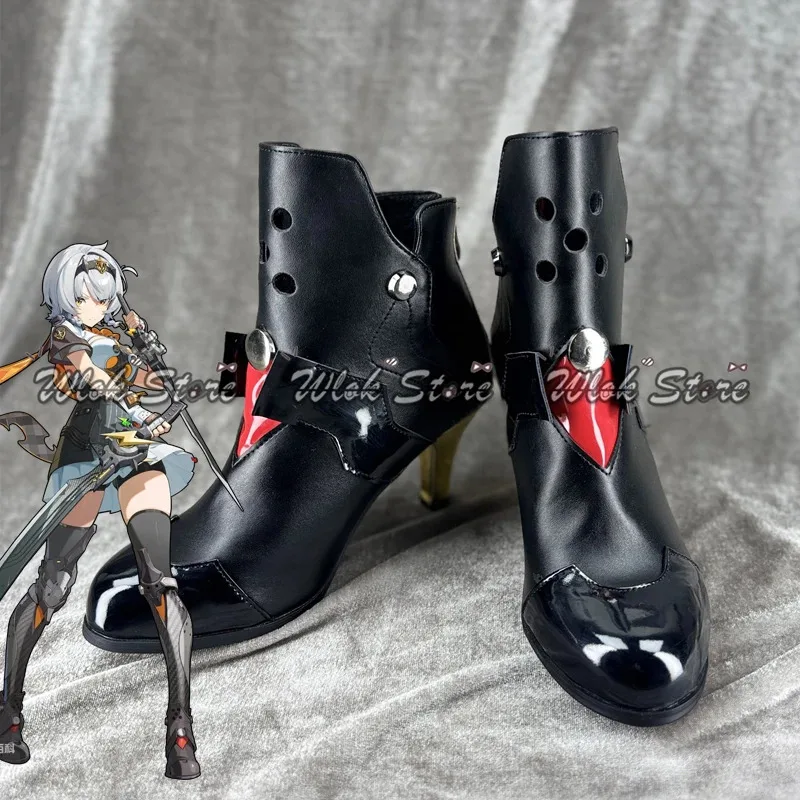

Game Zenless Zone Zero Silver Soldier Anby Cosplay Shies ZZZ Soldier 0 Black Boots Woman Halloween Party Carnival Roleplay Props
