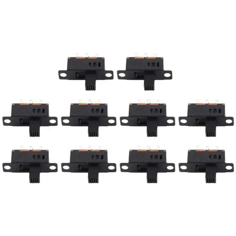 A93Z 10 X DC 0.5A 50V 3 Position 2P2T DPDT Panel Mount Slide Switch SS23D32