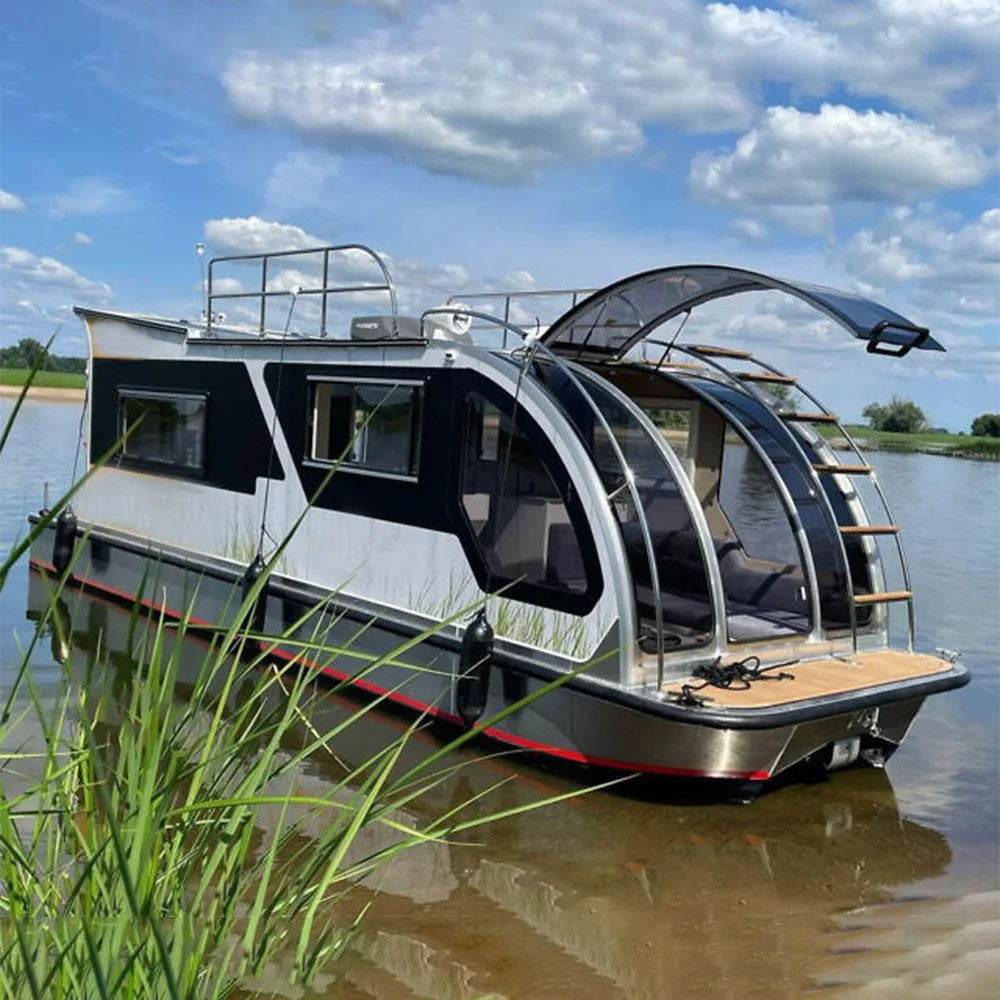 Luxury 24ft Aluminum 6-Person Sport Pleasure Yacht EVA PVC Outboard Motor Center Console for Fishing Leisure Work Entertainment
