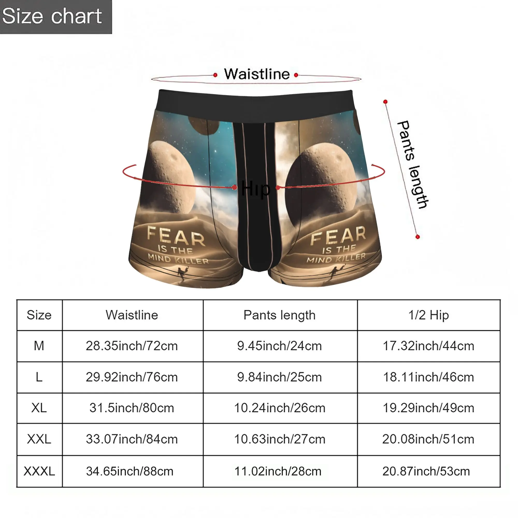 Moons, Muad’Dib on Arrakis DUNE Underpants Breathbale Panties Man Underwear Comfortable Shorts Boxer Briefs view 5