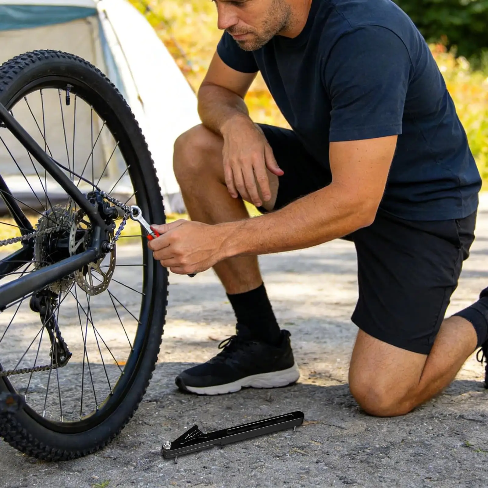 Bike Chain Checker Tool Bicycle Chain Link Measurement Bike Repair Tools For Mountain Road Commuting Touring Garage Workshop