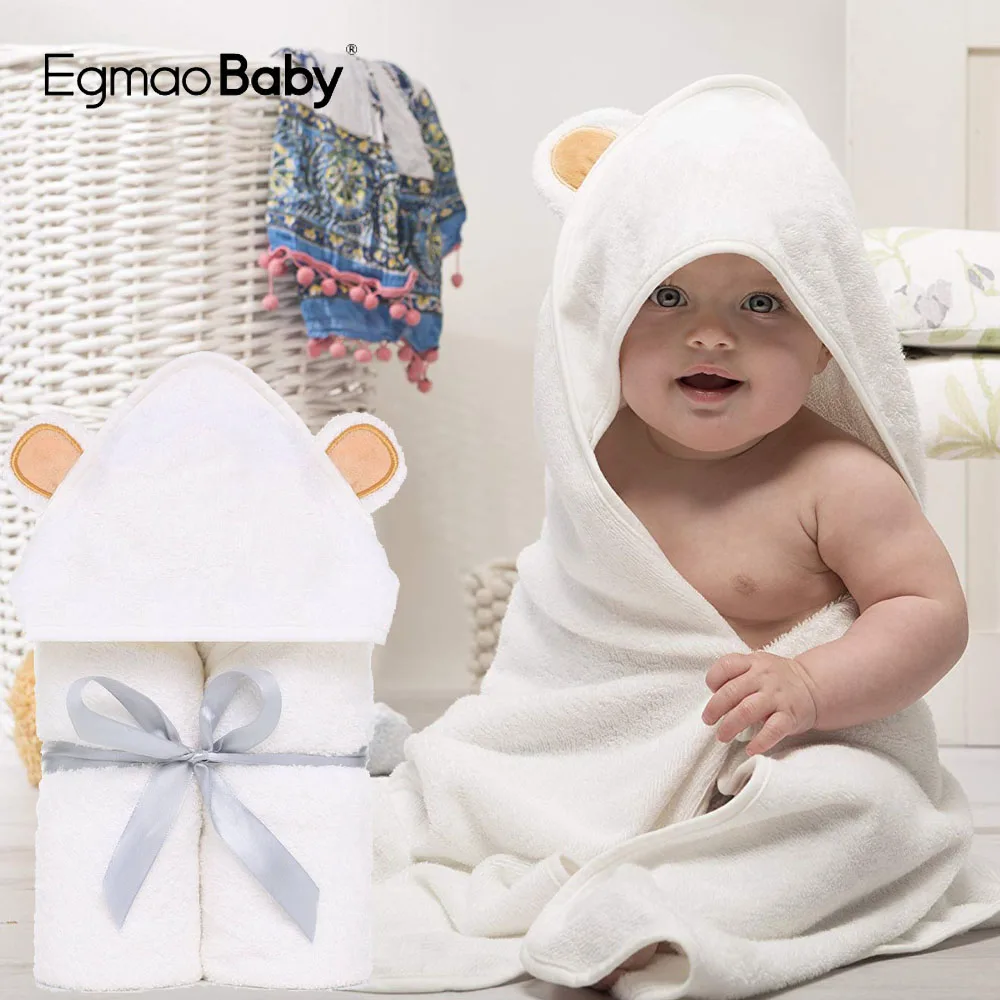 

Premium Baby Towel Baby Washcloth Set Organic Bamboo Baby Bath Towel Extra Soft And Thick Newborn Hooded Towel Baby Washcloth