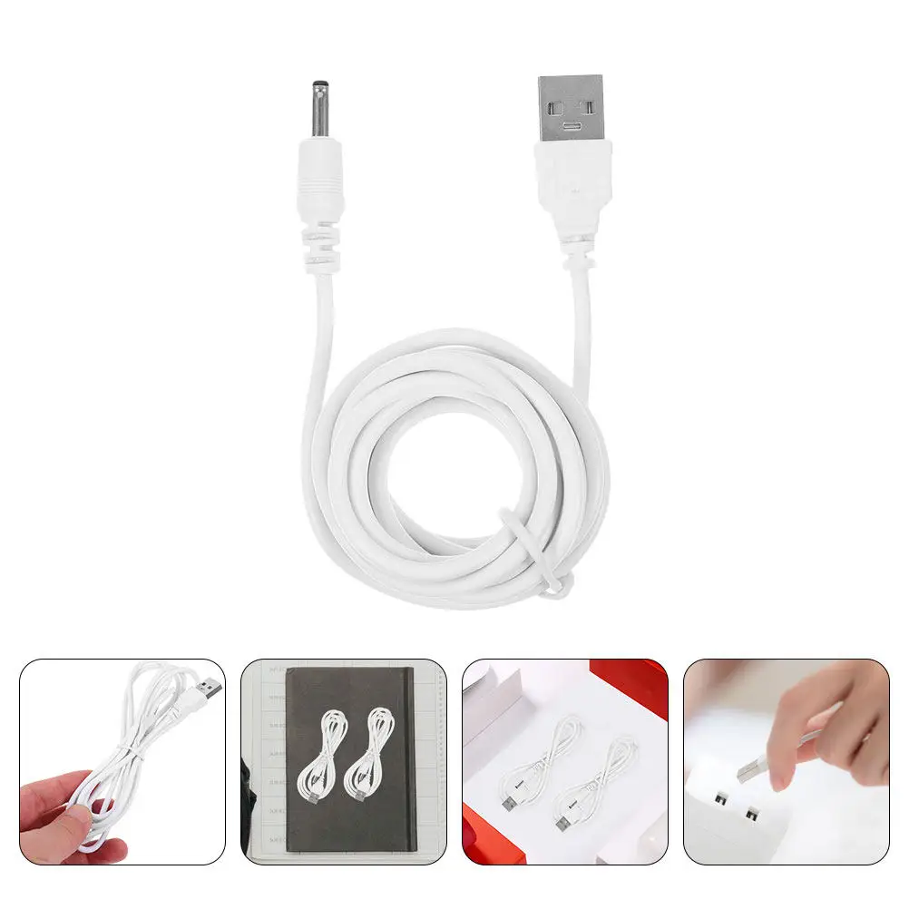 

4Pcs USB to Dc Charger Cable 3.5x1.35mm Heavy Duty Fast Charge Dc Charging Cord Compatible with Dashcam Security Camera LED Lamp