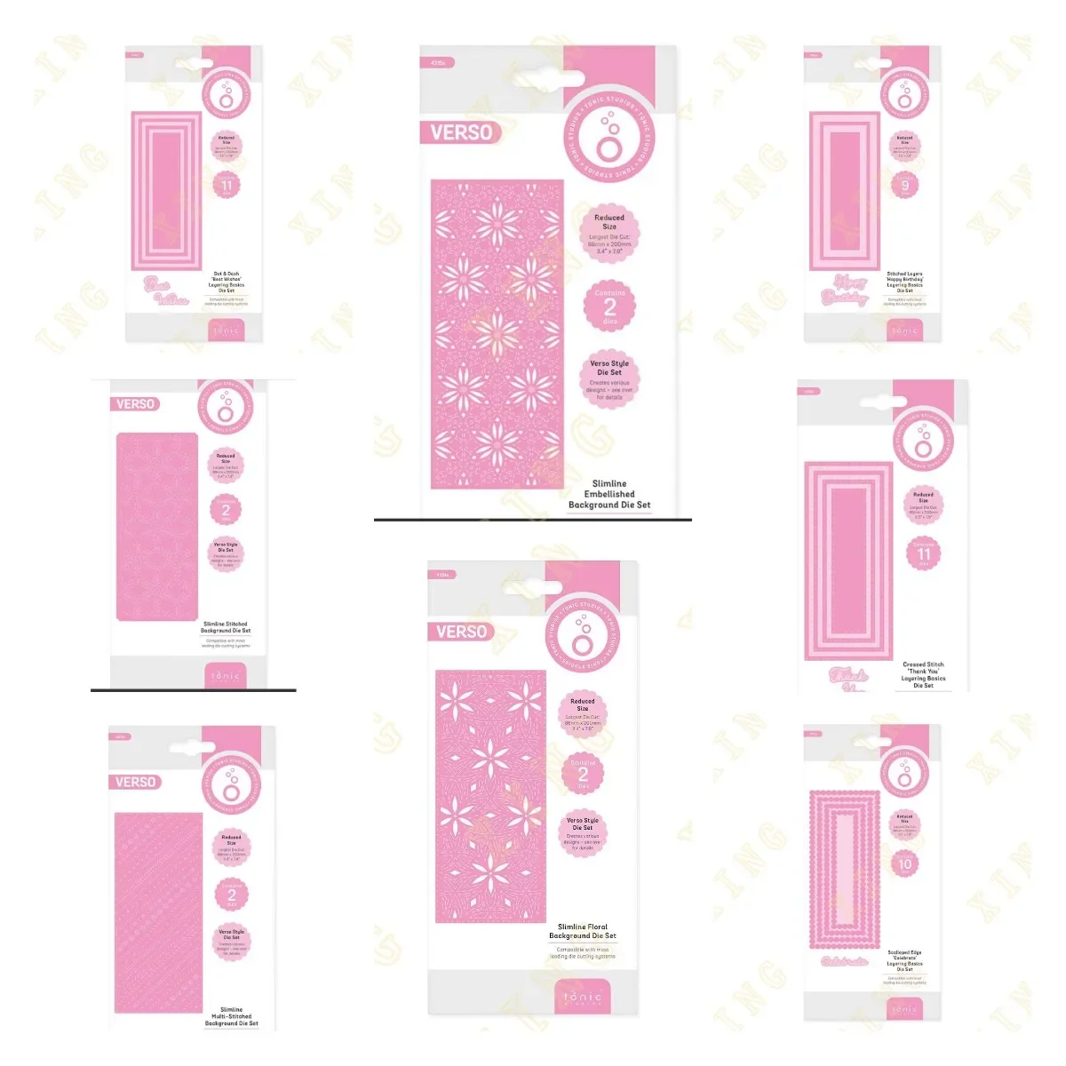 

New Floral Embellished Stitched Dot Dash Scalloped Edge Metal Cutting Dies Scrapbook Diary Decoration Stencil Embossing Template