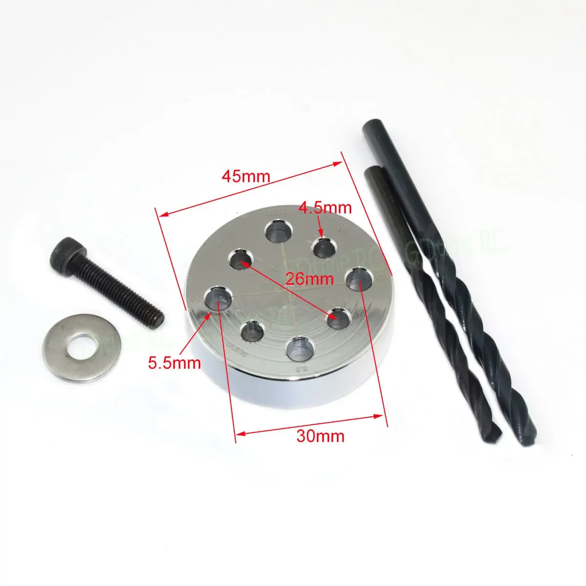 Metal Prop Jig / Drill Guide with Screw for DLE-30 DLE-55 EME-35 EME-55 EME-60