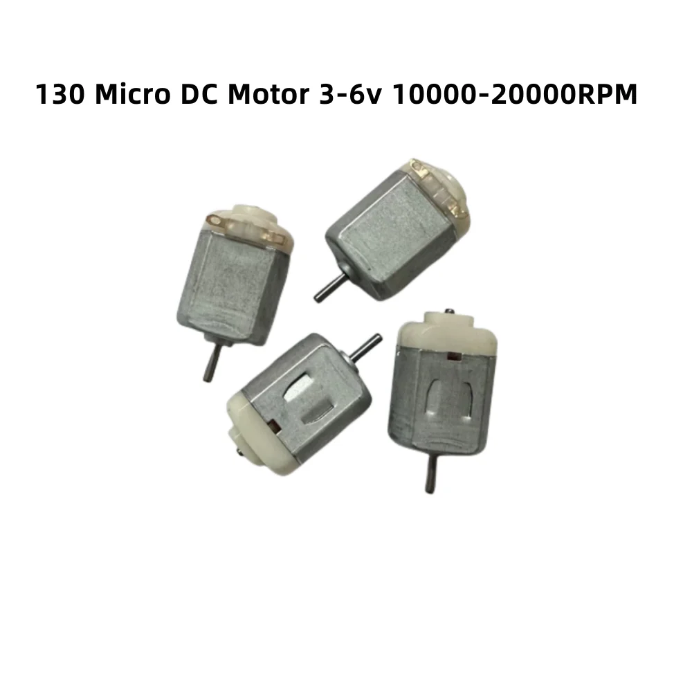 130 Micro DC Motor, 3-6V 10000-20000RPM Use For Model Airplane Car Model Mini Fan Electric Toy Car